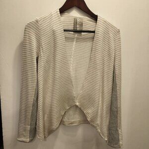 Dolan XS Striped Open front Sweater